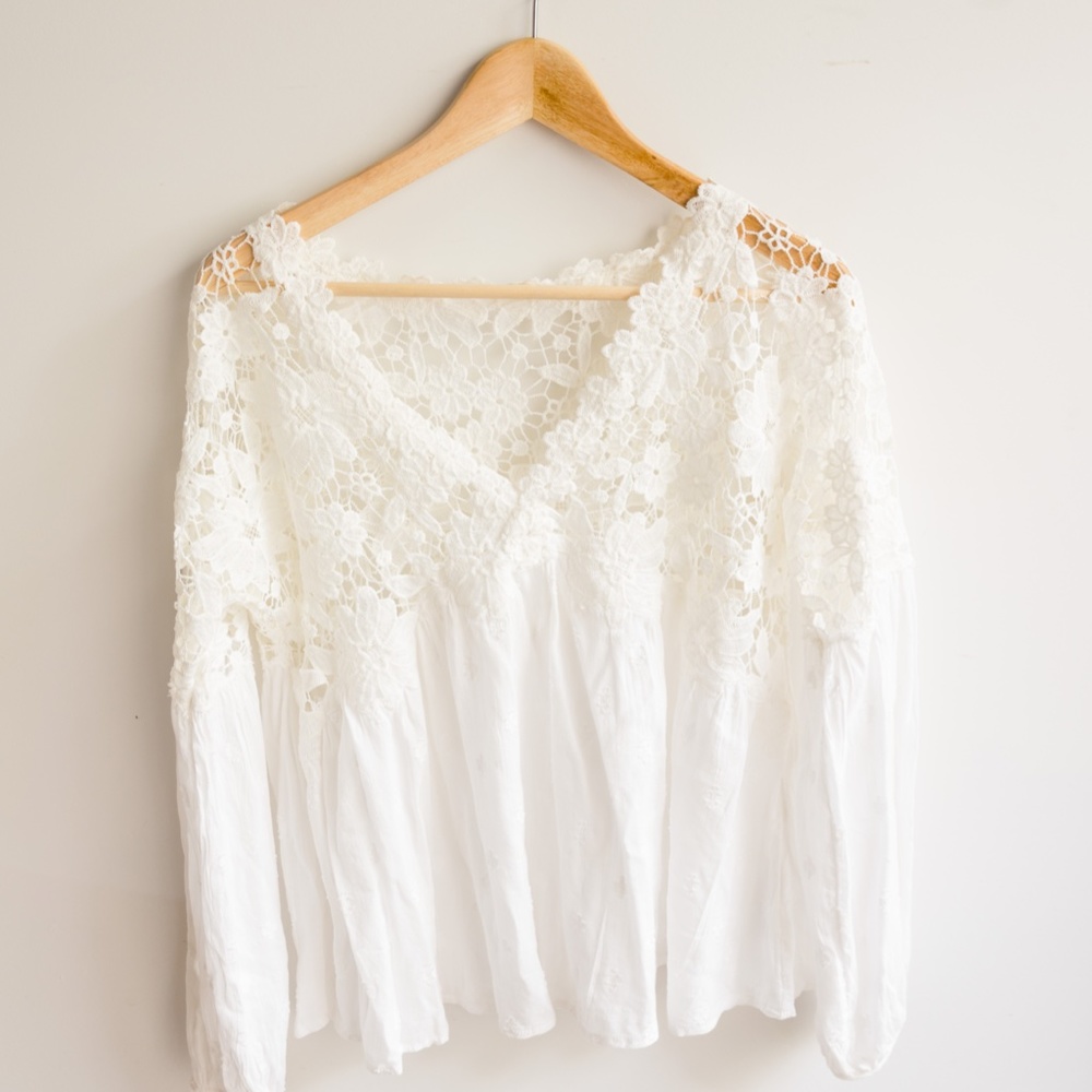 Women's Free People White Top